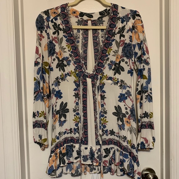 Free People Floral Tunic Top - Picture 4 of 9